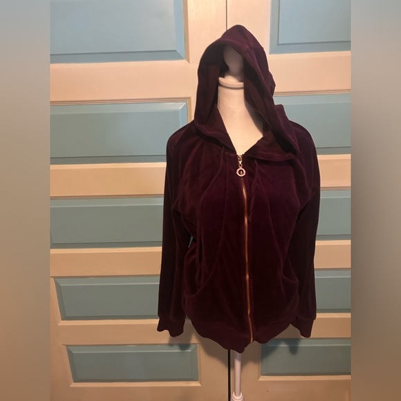 Kenneth Cole Reaction  Velvet Hooded hoodie - Picture 1 of 4